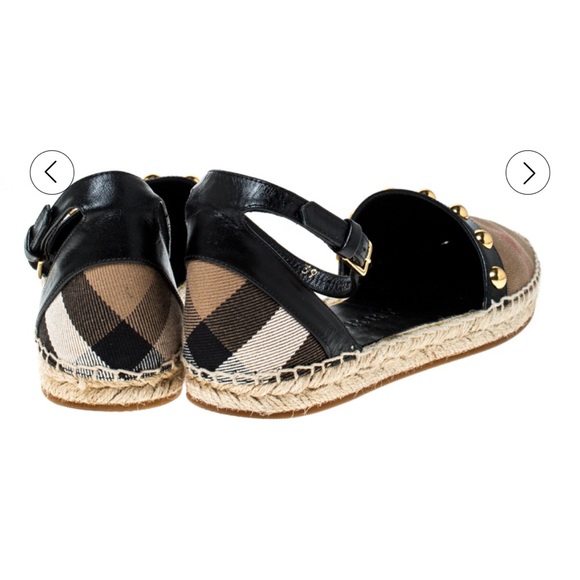 Burberry Studded Espadrille Flats Sandal - Picture 4 of 15